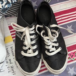 Black coach sneakers size 7